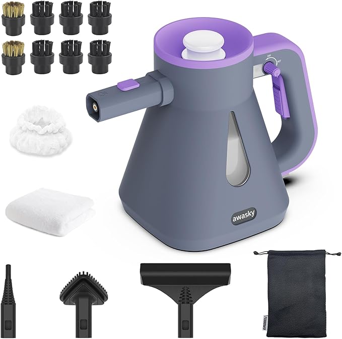 Steam Cleaner Handheld: Fast 10-Sec Heat-Up-750mL